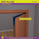 Capa de Porta Decoração de Natal para Casa Tecido Sublimado Porta C/Elástico